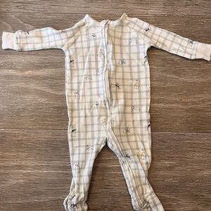 Plaid Kids One Piece Pajamas